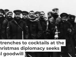 British and German troops observe a temporary truce on Christmas Day 1914. Daily Mirror/Mirrorpix via Getty Images